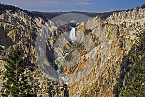 Lower Yellowstone river falls