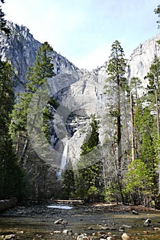 Lower Yosemite Fall in the famous Yosemite