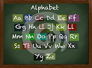 Lowercase and uppercase alphabet photo