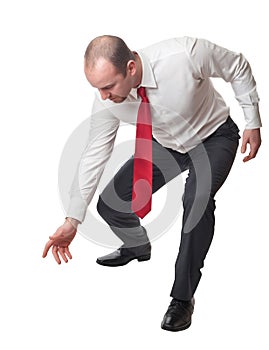 Lowered man portrait