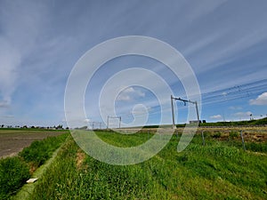 The lowest polder in the Netherlands Zuidplaspolder between Gouda and Rotterdam