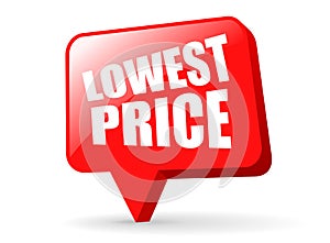 Lowest price vector icon photo