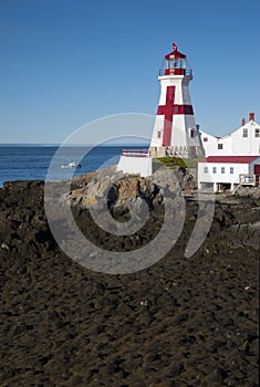 Lowest Tide by Canadian Lighthouse