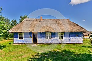 Old, historic rural buildings, Poland