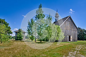Old, historic rural buildings, Poland