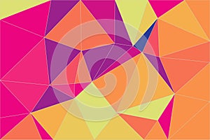 Abstract geometrical background of color facets shapes. photo