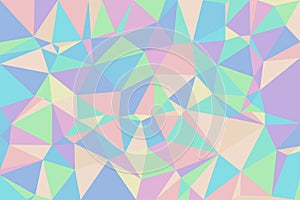 Abstract geometrical background of color facets shapes. photo