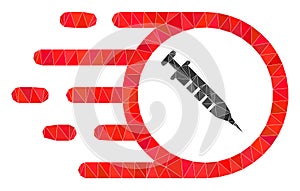 Rush Vaccine Low-Poly Mocaic Icon