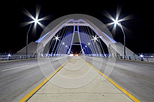 Lowry Ave Bridge Minneapolis, Minnesota at night