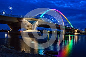 Lowry Bridge in Pride Colors