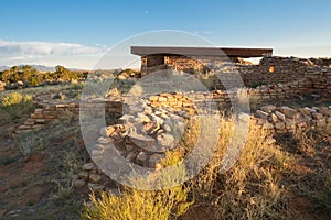 Lowry Pueblo Quarter Kiva Sunset