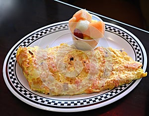 Lox Omelette With Fruit photo