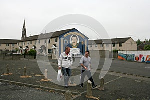 Loyalist murals on Hopewell Crescent of William Bucky McCullough.
