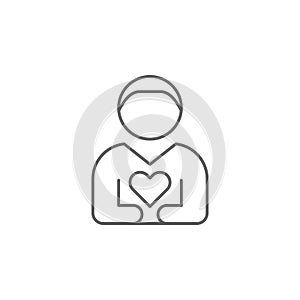 loyality friendship outline icon. Elements of friendship line icon. Signs, symbols and vectors can be used for web, logo, mobile