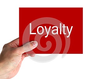 Loyalty Card In Hand