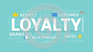 Loyalty concept illustration.