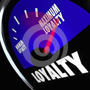 Loyalty Fuel Gauge Measure Customer Retention Level