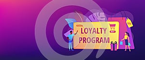 Loyalty program concept banner header