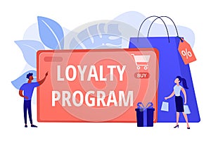 Loyalty program concept vector illustration