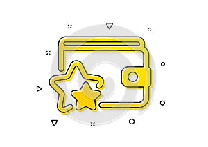 Loyalty program icon. Bonus points. Discount wallet. Vector