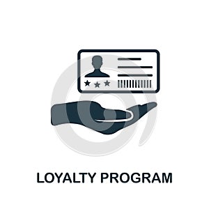 Loyalty Program icon. Simple creative element. Filled Loyalty Program icon for templates, infographics and more