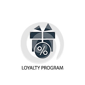 Loyalty program icon. Simple element