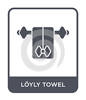 loyly towel icon in trendy design style. loyly towel icon isolated on white background. loyly towel vector icon simple and modern