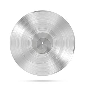 LP platinum Record icon, Gramophone music object photo