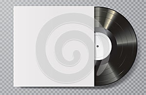 LP vinyl white cover