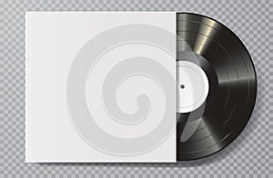 LP vinyl white cover photo