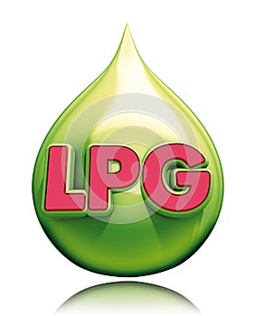 LPG drop green photo