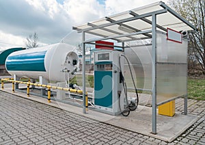 LPG gas station.