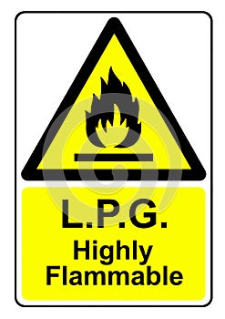 LPG highly flammable