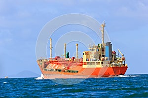 LPG Vessel at mid of sea