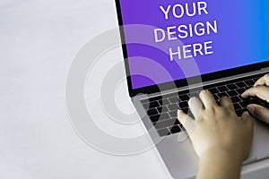 Lptop computer mockup