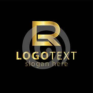LR Initial letter abstract logo vector