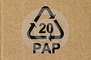 LRecycling code 20 PAP