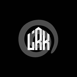 LRK letter logo design on BLACK background. LRK creative initials letter logo concept. LRK letter design.LRK letter logo design on