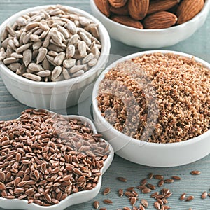 LSA mix, Linseed, Sunflower seeds, Almonds