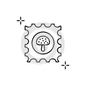 LSD, tablet, mushroom icon. Simple line, outline vector elements of addictive human for ui and ux, website or mobile application photo