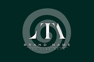 LTA abstract letter logo design