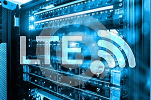LTE, 5g wireless internet technology concept.