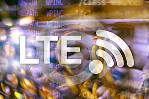 LTE, 5g wireless internet technology concept