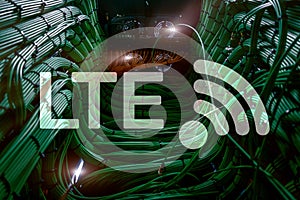 LTE, 5g wireless internet technology concept
