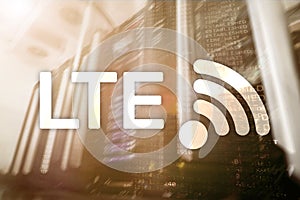LTE, 5g wireless internet technology concept
