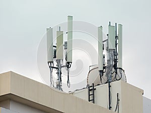 LTE, GSM, 2G, 3G, 4G, 5G tower of cellular communication photo