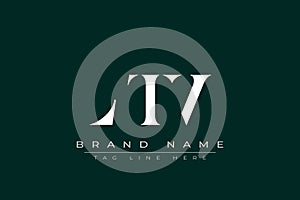 LTV abstract letter logo design