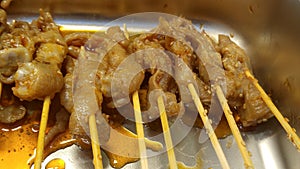 Lu Chuan is a delicious snack in China, including mutton, beef, quail, eggs, vegetables and so on.