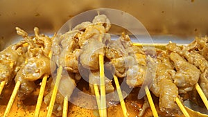 Lu Chuan is a delicious snack in China, including mutton, beef, quail, eggs, vegetables and so on.