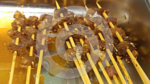 Lu Chuan is a delicious snack in China, including mutton, beef, quail, eggs, vegetables and so on.